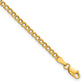 Semi-Solid Curb with Lobster Clasp Bracelet - WBC
