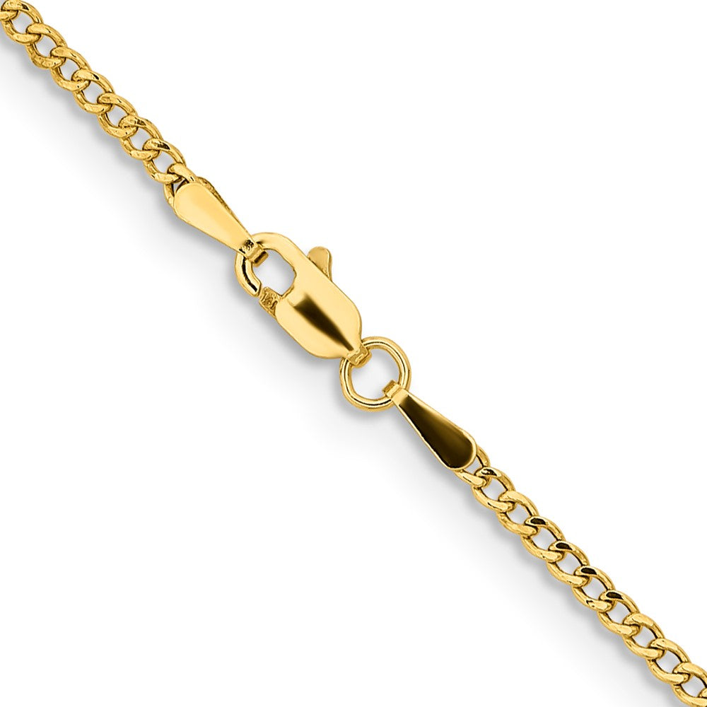 Semi-Solid Curb with Lobster Clasp Chain - WBC