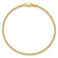 Semi-Solid Curb with Lobster Clasp Bracelet - WBC