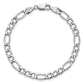 Semi-Solid Figaro with Lobster Clasp Bracelet - WBC