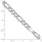 Semi-Solid Figaro with Lobster Clasp Bracelet - WBC