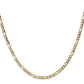 Semi-Solid Figaro with Lobster Clasp Chain - WBC