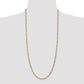 Semi-Solid Figaro with Lobster Clasp Chain - WBC