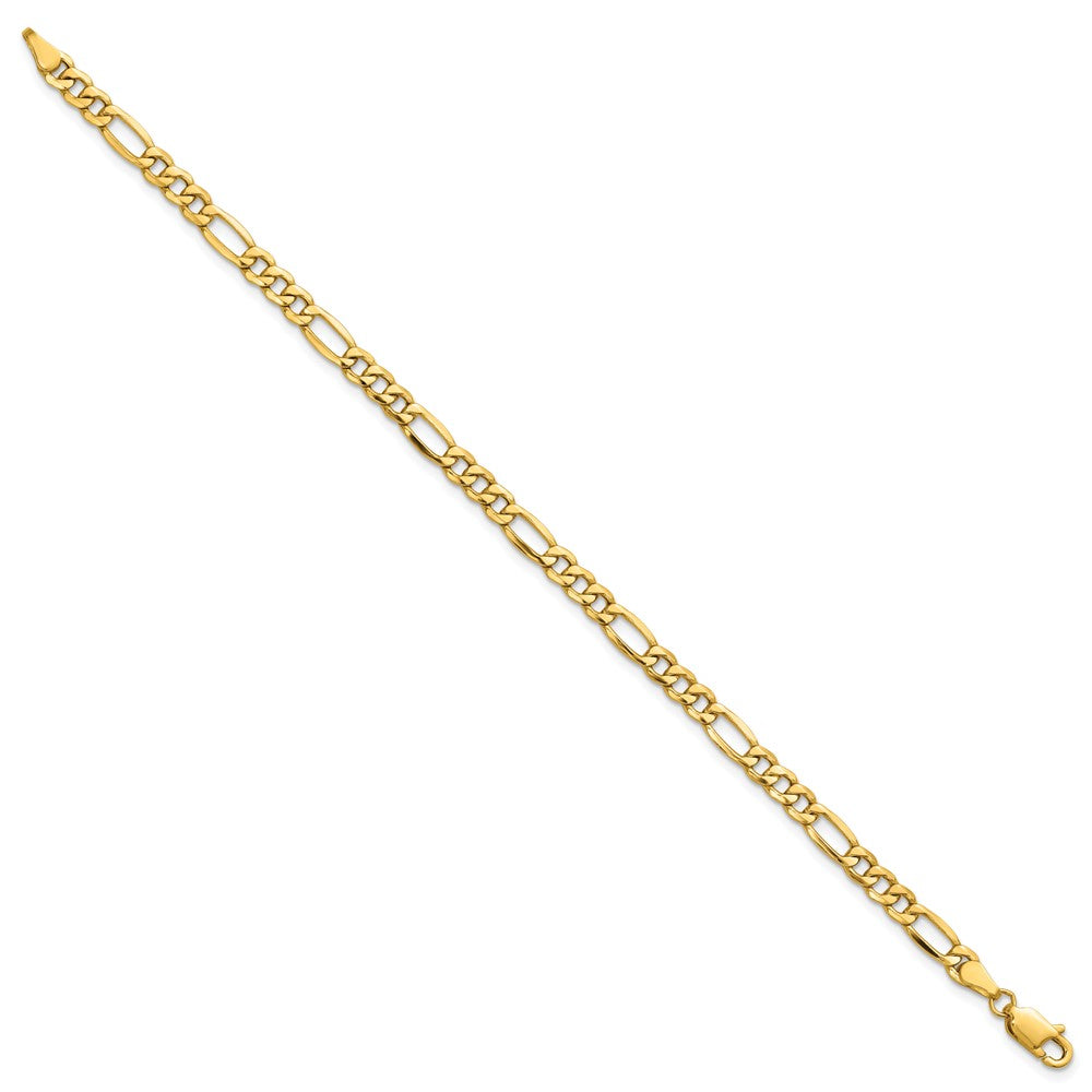 Semi-Solid Figaro with Lobster Clasp Bracelet - WBC