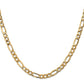 Semi-Solid Figaro with Lobster Clasp Chain - WBC