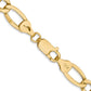 Semi-Solid Figaro with Lobster Clasp Chain - WBC