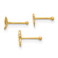 22 Gauge Polished Infinity Symbol / Dragonfly / Butterfly 3-piece Nose Stud Set - WBC