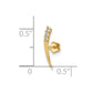 18 Gauge Polished CZ Cartilage Body Jewelry - WBC