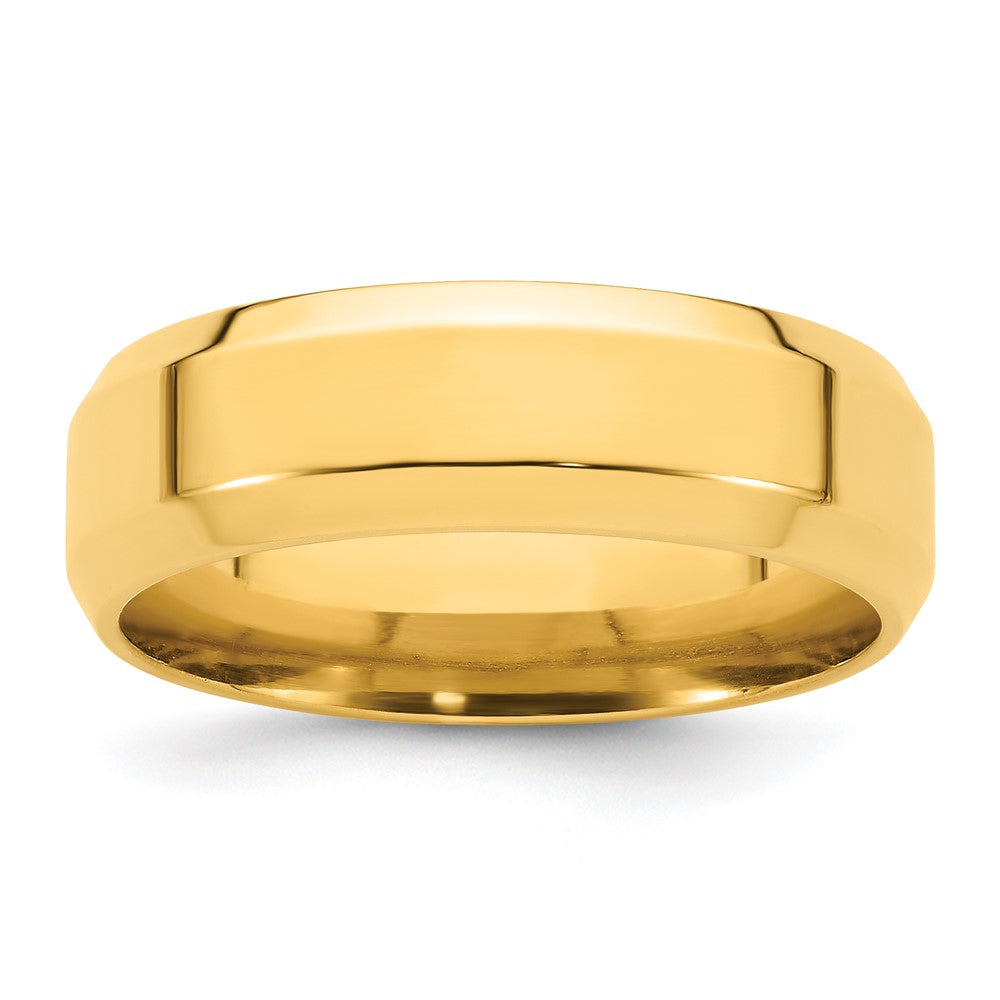 Beveled Edge Comfort Fit Wedding Band - WBC
