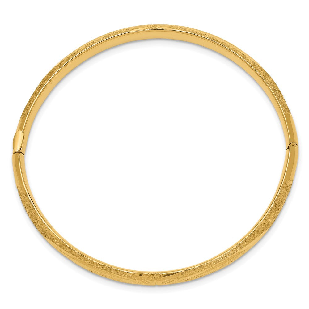 3/16 Florentine Hinged Baby Bangle - WBC