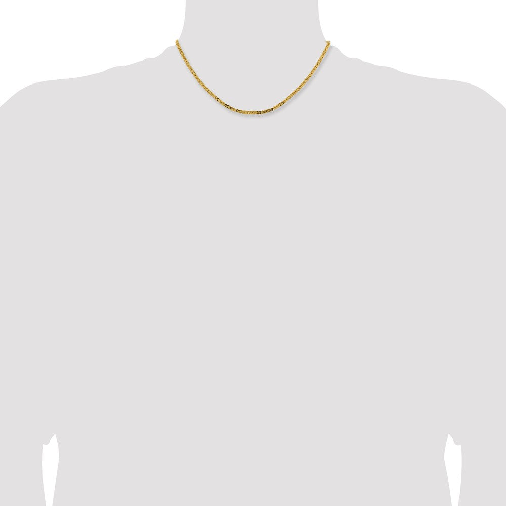 Byzantine with Lobster Clasp Chain - WBC