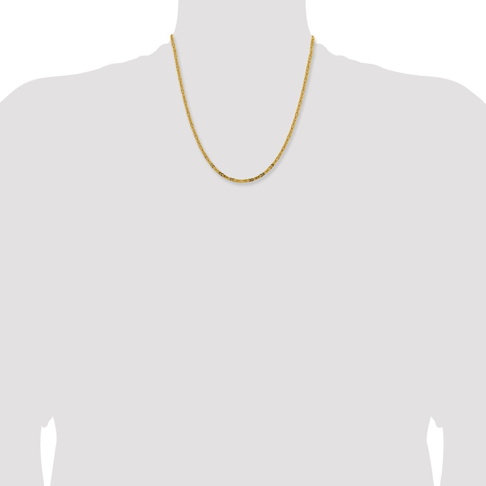 Byzantine with Lobster Clasp Chain - WBC