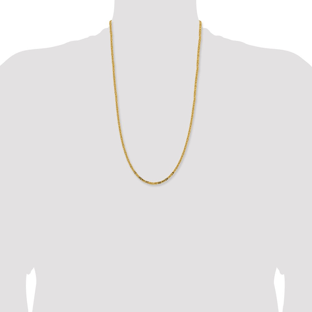 Byzantine with Lobster Clasp Chain - WBC