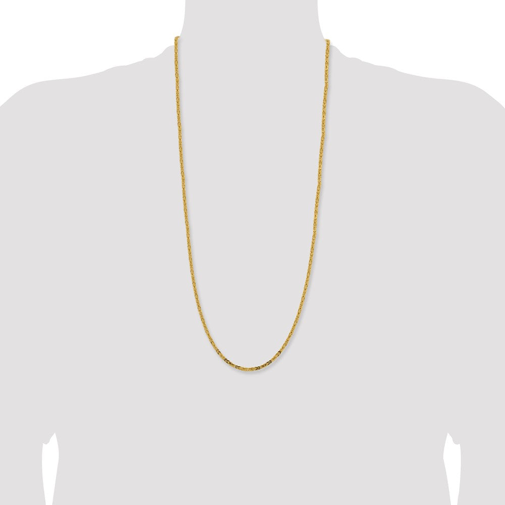 Byzantine with Lobster Clasp Chain - WBC