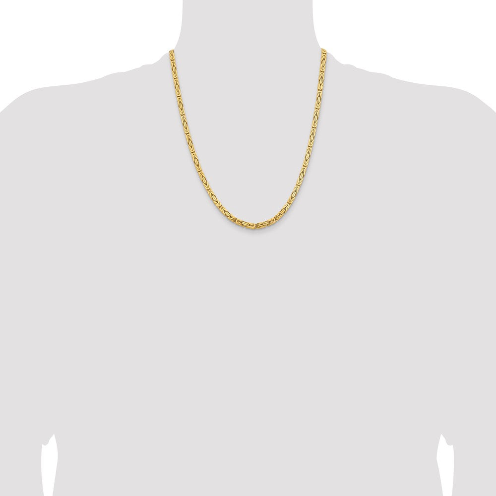 Byzantine with Lobster Clasp Chain - WBC