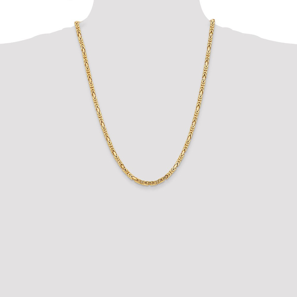 Byzantine with Lobster Clasp Chain - WBC