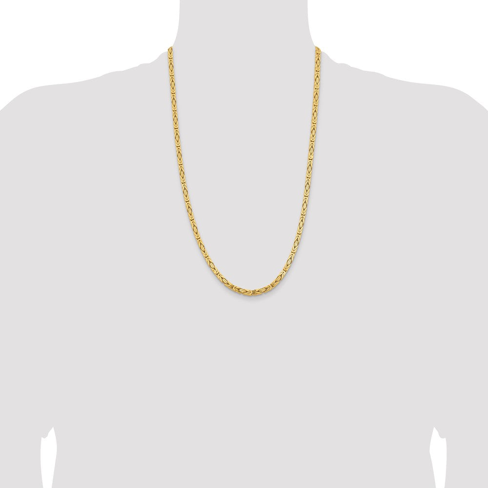 Byzantine with Lobster Clasp Chain - WBC