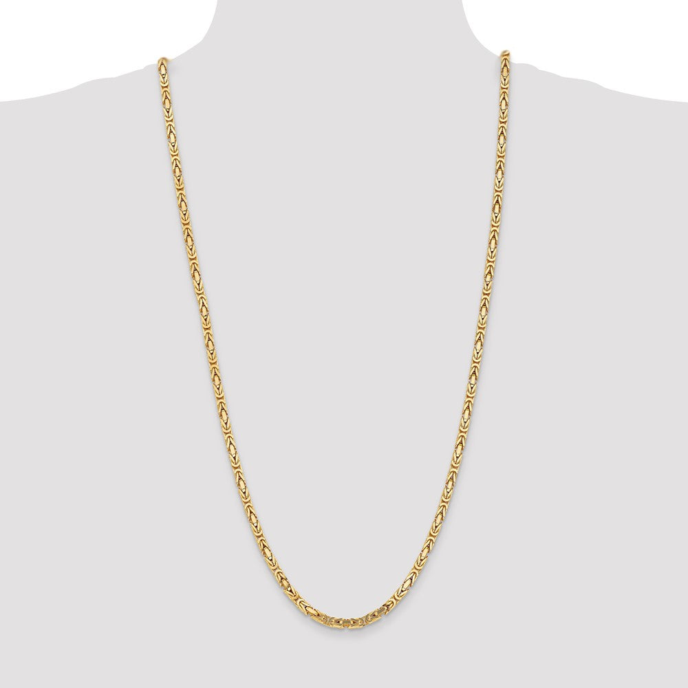 Byzantine with Lobster Clasp Chain - WBC