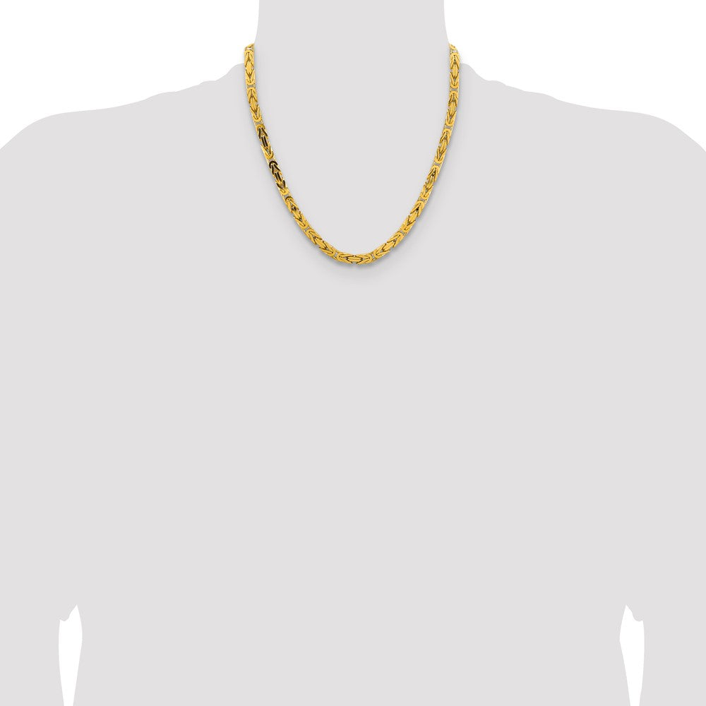 Byzantine with Lobster Clasp Chain - WBC