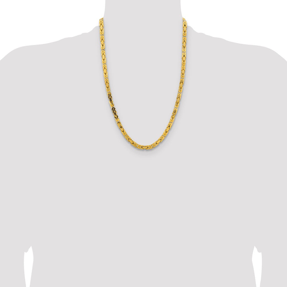 Byzantine with Lobster Clasp Chain - WBC