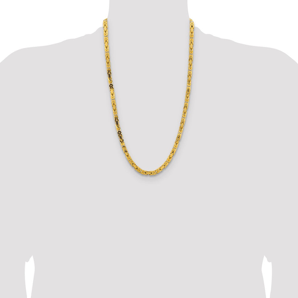 Byzantine with Lobster Clasp Chain - WBC