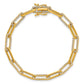 Polished Complete 1.4 carat Diamond Paperclip Link Bracelet - WBC