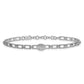 Polished Complete 1/8 carat Diamond Oval Cluster Fancy Link Bracelet with Extender - WBC