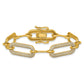 Polished Complete 3.25 carat Diamond Paperclip Link Bracelet - WBC