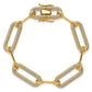 Polished Complete 3.25 carat Diamond Paperclip Link Bracelet - WBC