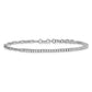 Polished Complete 3/4 carat Diamond Paperclip Link Bracelet with Extender - WBC