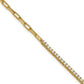 Polished Complete 3/4 carat Diamond Paperclip Link Bracelet with Extender - WBC