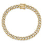 Polished Complete 2.6 carat Diamond Fancy Curb Link Bracelet - WBC