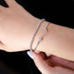 Complete 1/4 carat Diamond Moon and Star Flexible Cuff Bangle Bracelet - WBC