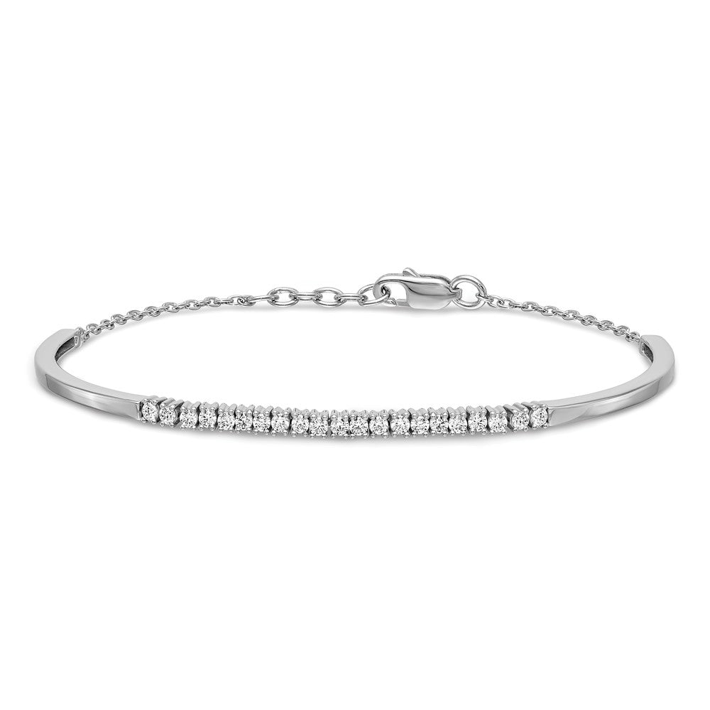 Complete 3/4 carat Diamond Half-Bangle Bracelet with Extender - WBC