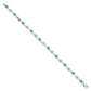 Complete Oval Emerald and Round Sapphire Curved Link Bracelet - WBC