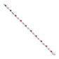 Complete Oval Ruby and Round Sapphire Curved Link Bracelet - WBC