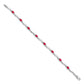 Complete Diamond and Oval Ruby Wavy Link Bracelet - WBC