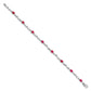Complete Diamond and Oval Ruby Twisted Link Bracelet - WBC