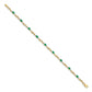 Complete Diamond and Oval Emerald Fancy Link Bracelet - WBC