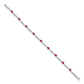 Complete Diamond and Oval Ruby Fancy Link Bracelet - WBC