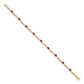 Complete Diamond and Oval Ruby Fancy Link Bracelet - WBC