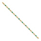 Complete Diamond and Oval Emerald Infinity Link Bracelet - WBC