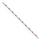 Complete Diamond and Oval Ruby Infinity Link Bracelet - WBC