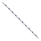 Complete Diamond and Oval Sapphire Infinity Link Bracelet - WBC