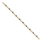 Complete Diamond and Oval Sapphire Infinity Link Bracelet - WBC