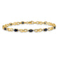 Complete Diamond and Oval Sapphire Infinity Link Bracelet - WBC