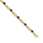 Complete Diamond and Oval Sapphire Infinity Link Bracelet - WBC