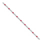 Complete Diamond and Oval Ruby X-design Bracelet - WBC