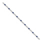 Complete Diamond and Oval Sapphire X-design Bracelet - WBC