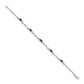 Complete Diamond and Oval Sapphire Heart Design Bracelet - WBC